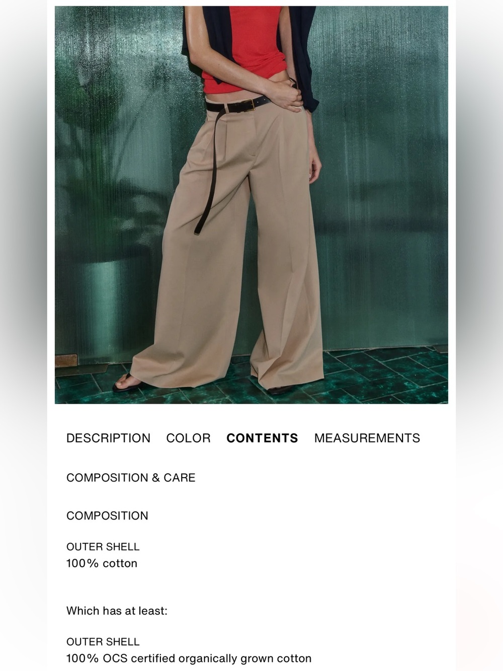 Zara Wide Leg Pants in Beige - Picture 11 of 14